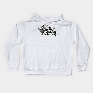 tribal ram Kids Hoodie